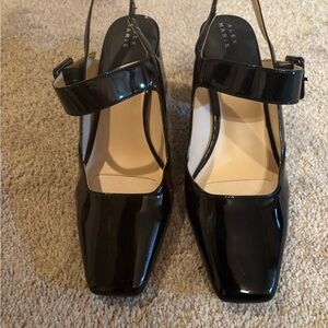Alex Marie Black Patent Leather Heels
